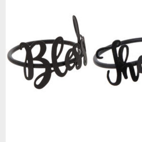 🆕 Blessed & Thankful Metal Napkin Rings. - Picture 7 of 9